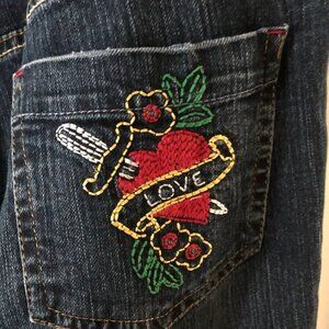 Women's No Boundaries Jeans Love Pocket Dark Wash Size 9